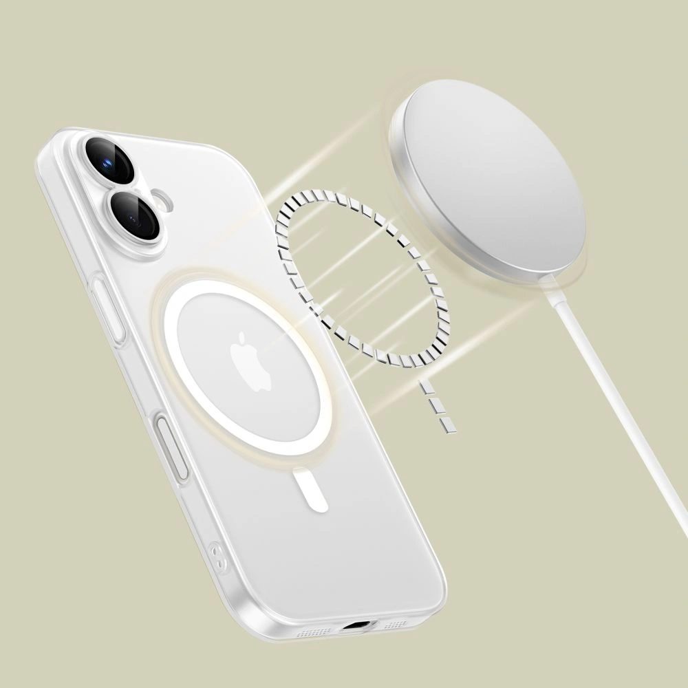 Tech-Protect MagSlim MagSafe, iPhone 16e / 17e, biely matný