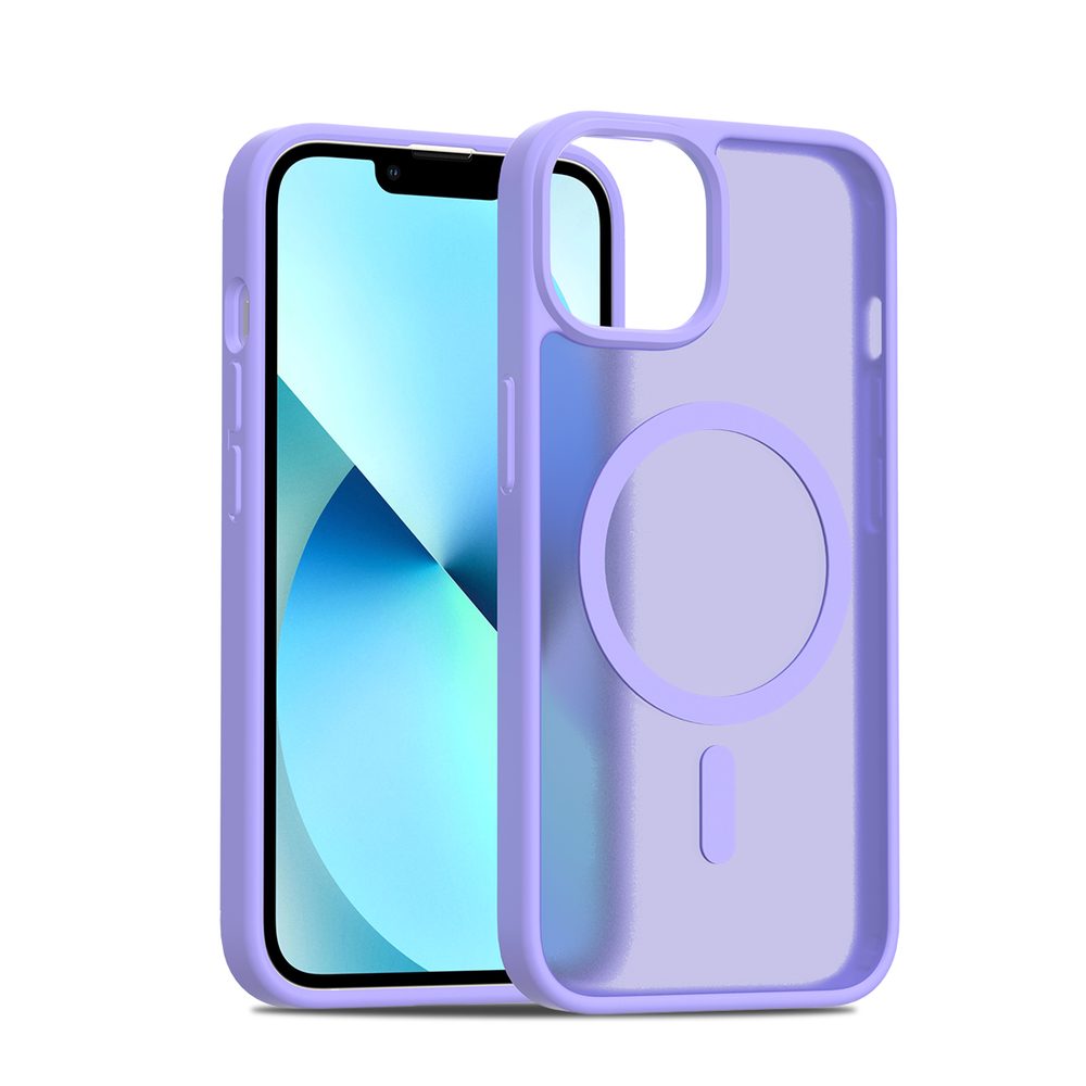 JP MagFit Colour MagSafe Husă cu magnet N52, iPhone 13 / 14, violet