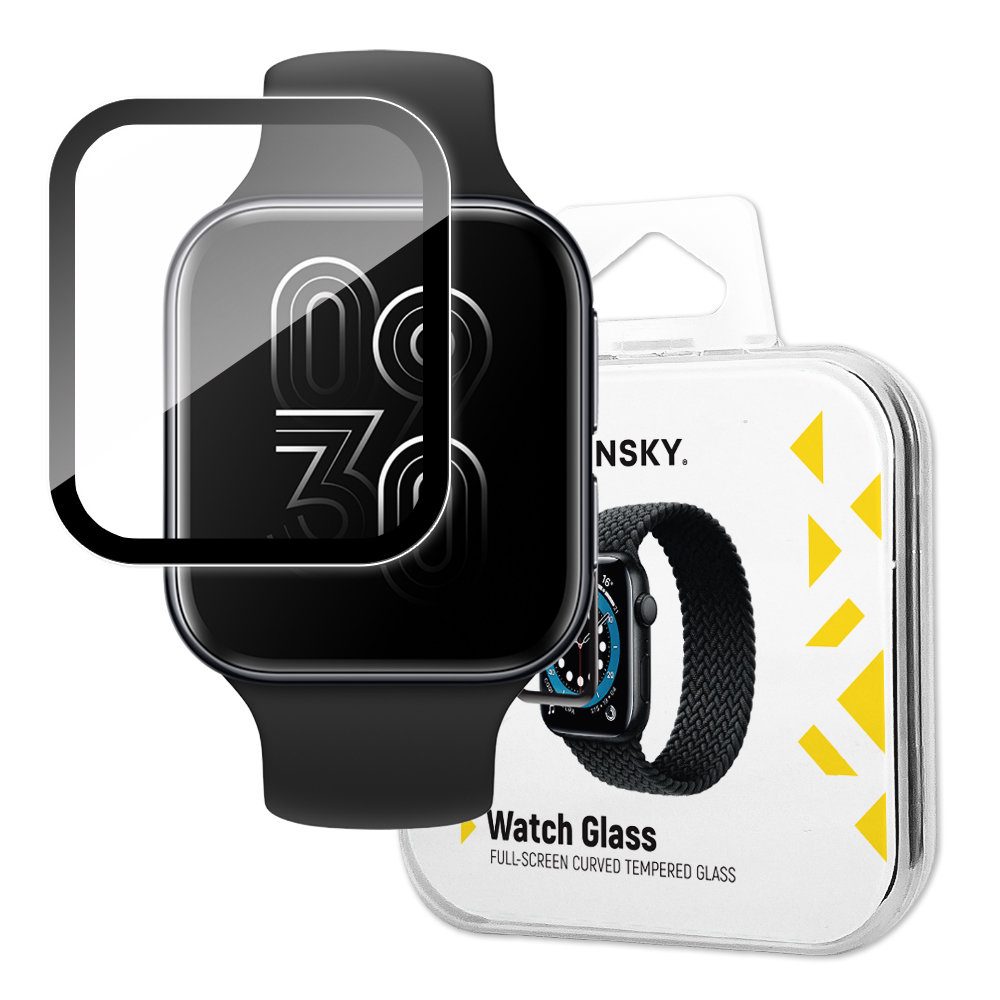 Folie De Sticlă Securizată Hibrid Wozinsky Watch Glass, Oppo Watch 46 Mm, Neagră