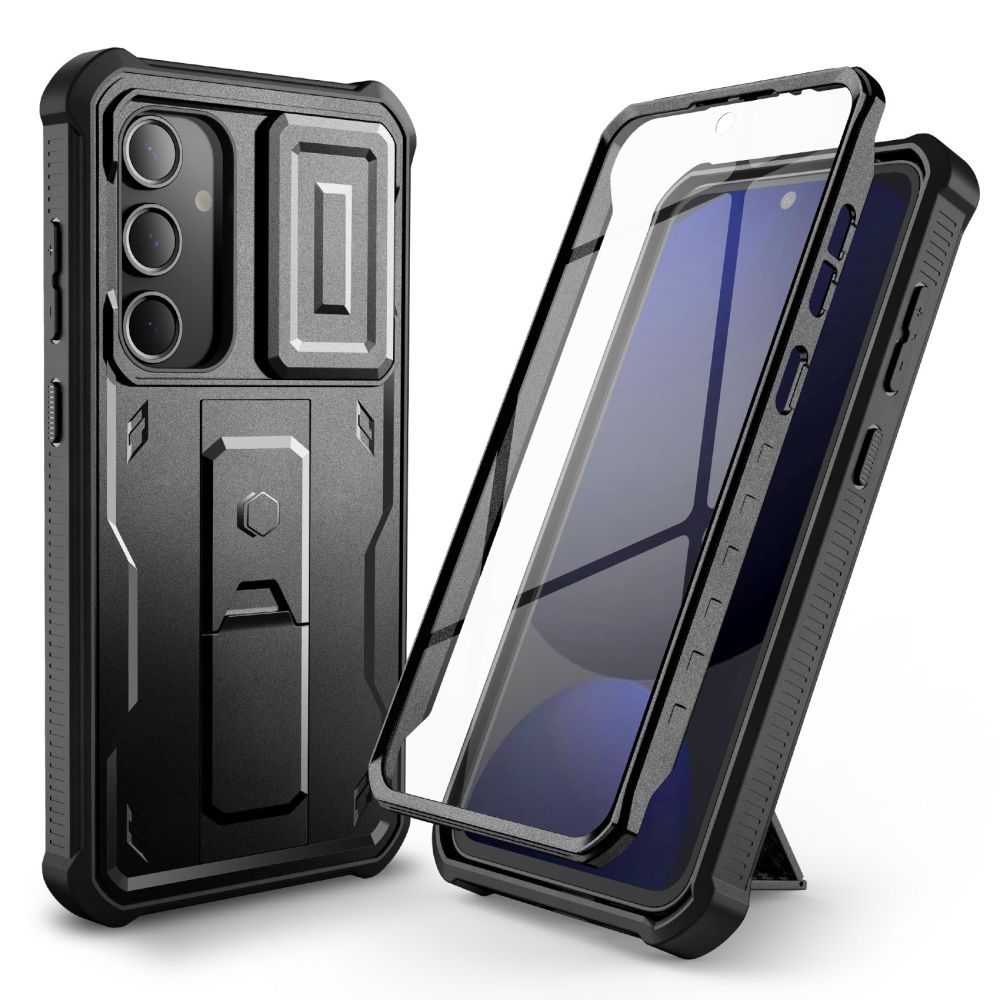 Tech-Protect Kevlar Cam+ tok, Samsung Galaxy S24 FE, fekete