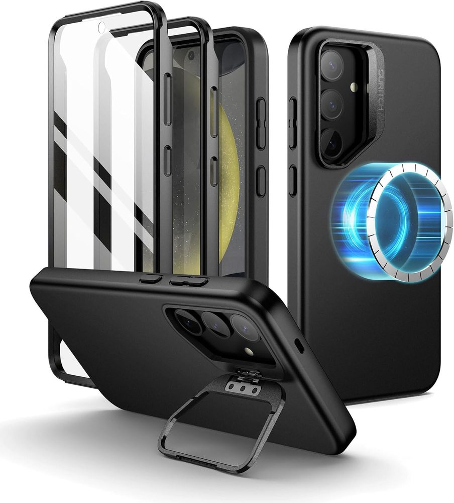 Suritch MagSafe 360 rugós állvány borító Samsung Galaxy S23 FE, fekete