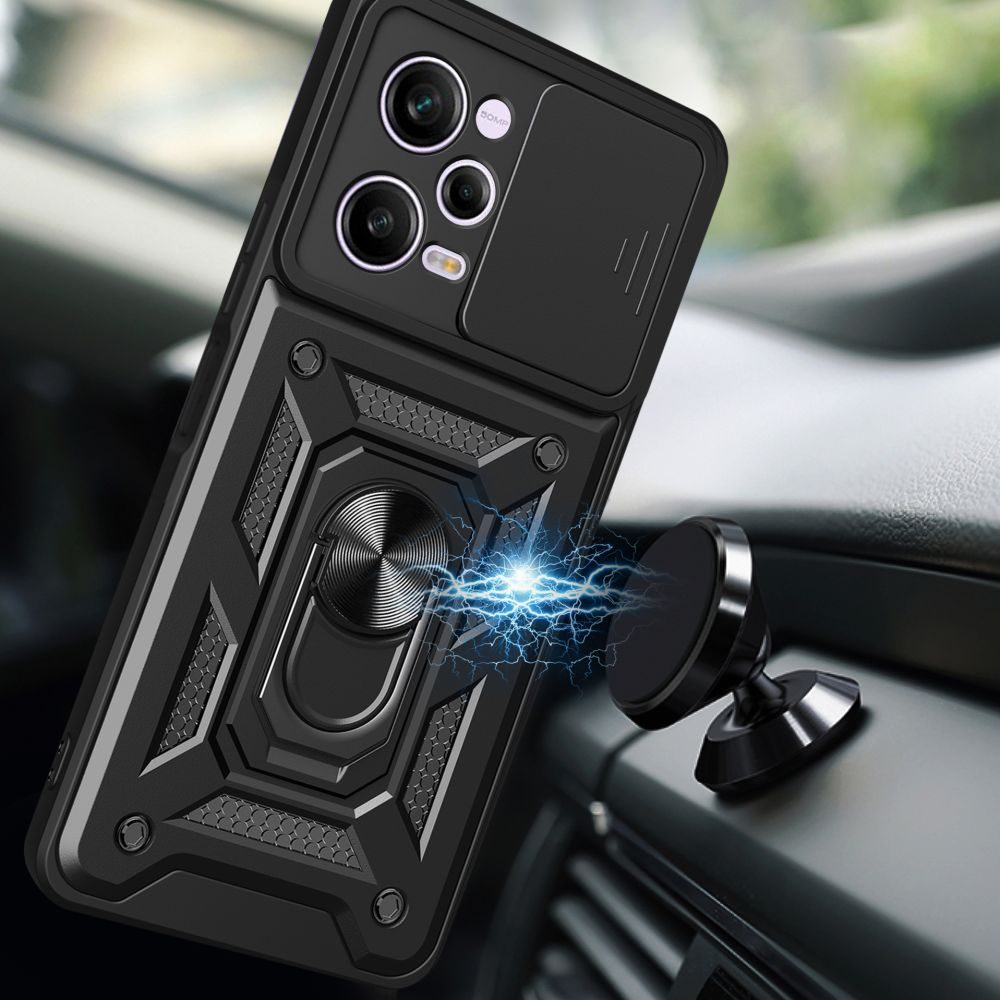 Tech-Protect Camshield, Xiaomi Redmi Note 12 Pro 5G / Poco X5 Pro 5G, Neagră