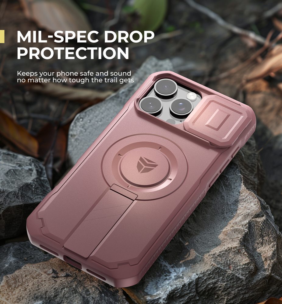 Dexnor MagSafe Kickstand Camprotector obal iPhone 16 Pro Max, ružový