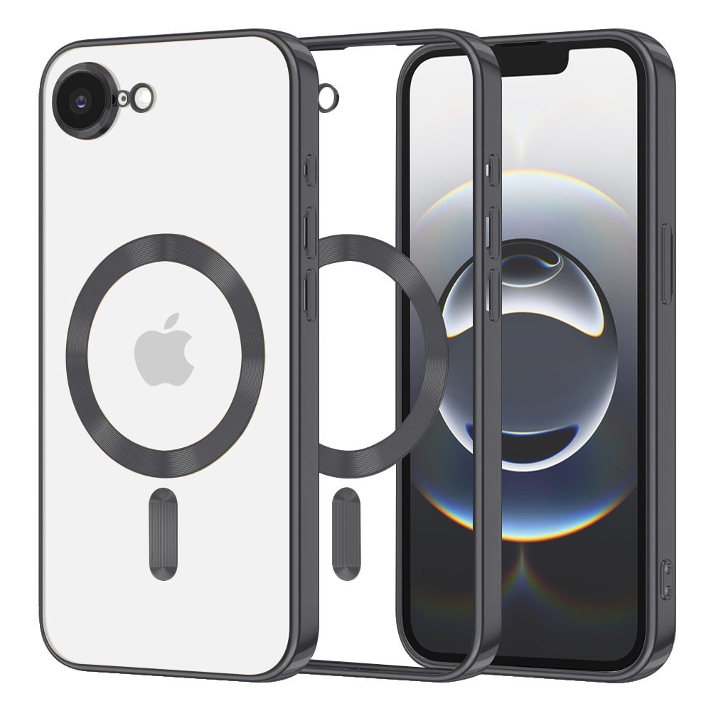 Techsuit Luxury Crystal MagSafe, iPhone 16e, fekete