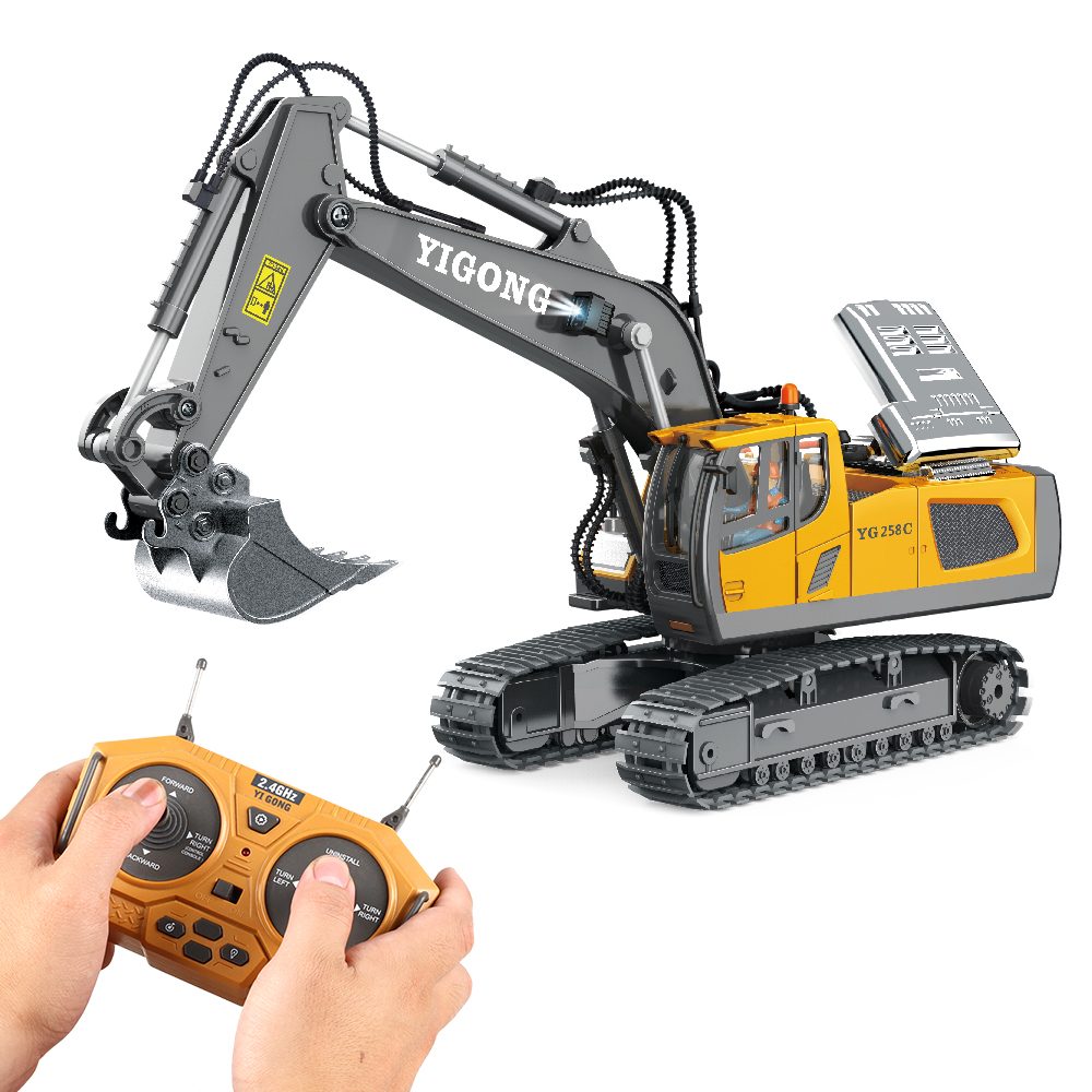 RC Bagr 1:20 2.4GHz stavební stroj s kovovou lžící