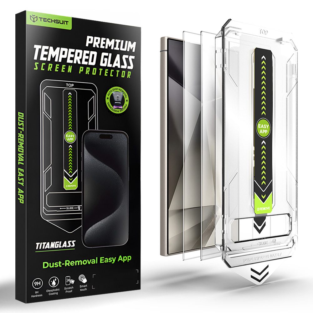 Techsuit TitanGlass CrystalHD, Samsung Galaxy S24 Ultra, 2 kusy