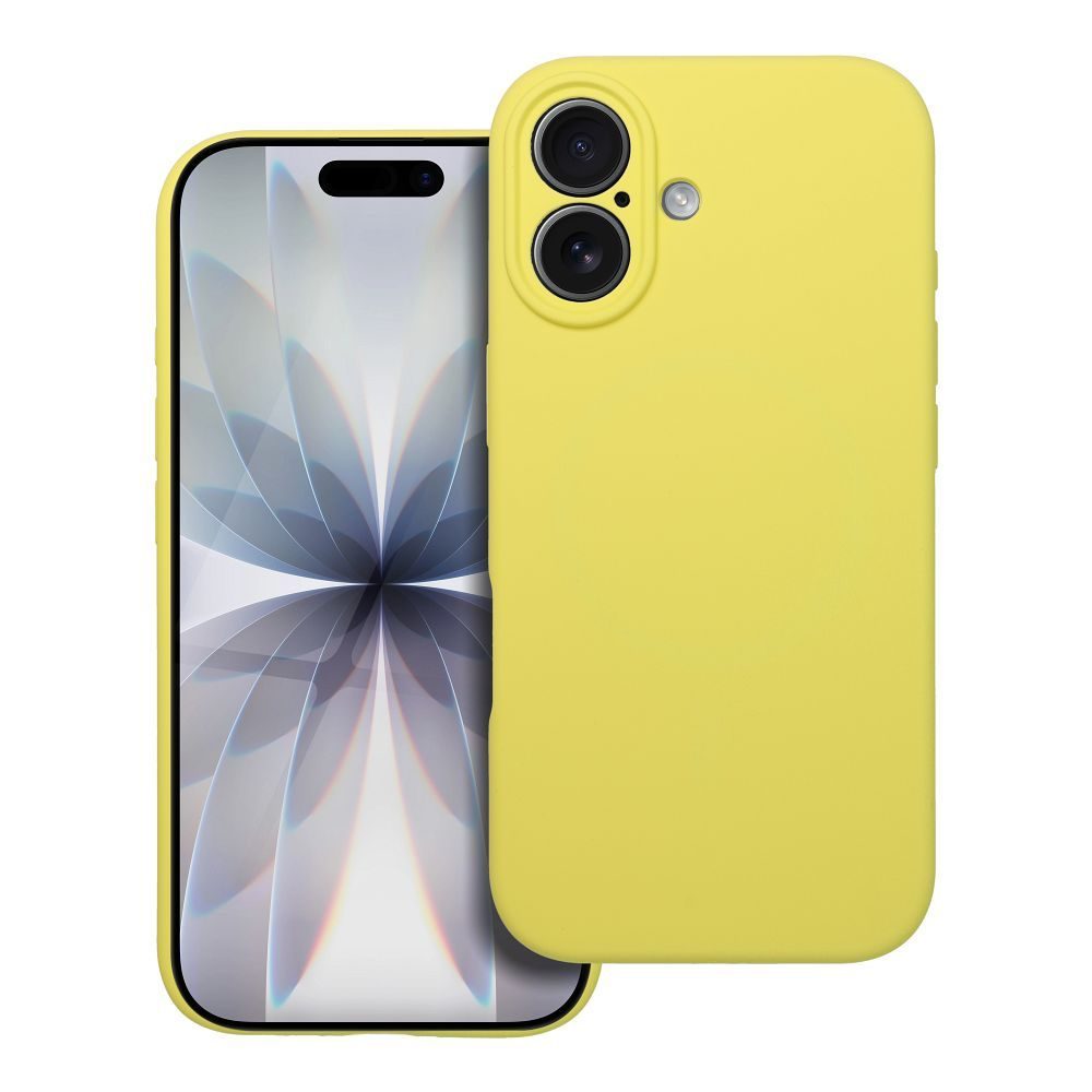 Levně Obal Silicone MagSafe, iPhone 17, žlutý