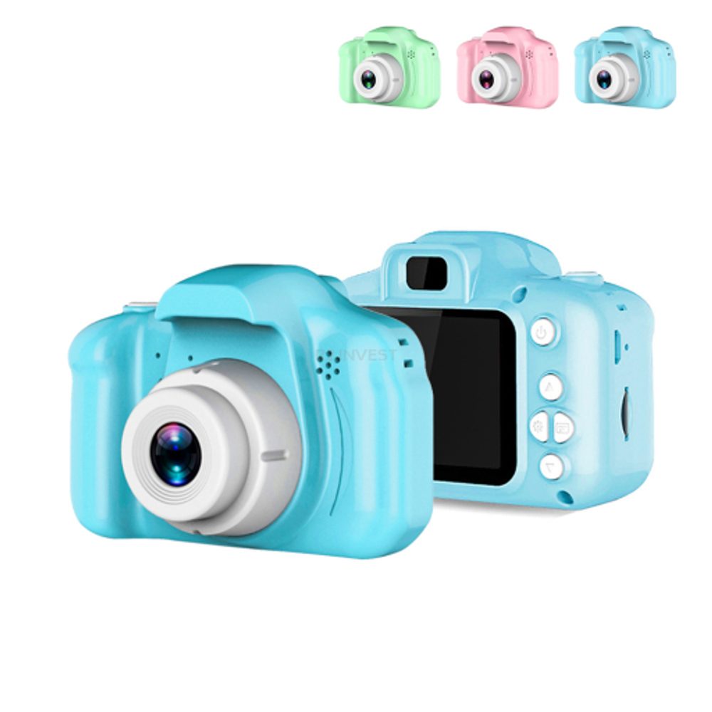 Digitalni Fotoaparat X2 Za Otroke, Moder