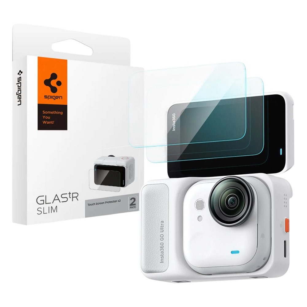 Levně Spigen Glas.tR Slim, 2 kusy, zadní ochranné sklo, Insta360 Go Ultra