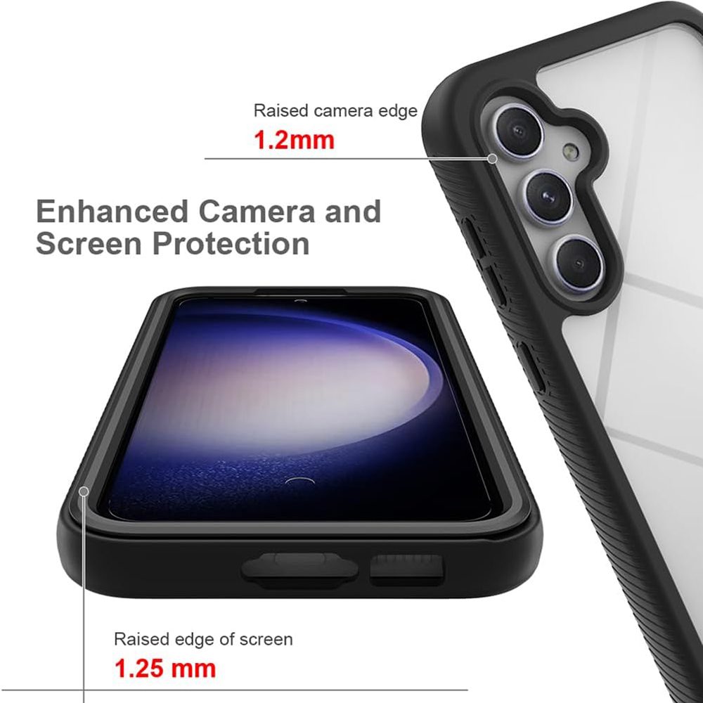 Techsuit Defense360 Pro + Zaštitna Folija, Samsung Galaxy S24 Plus, Crna