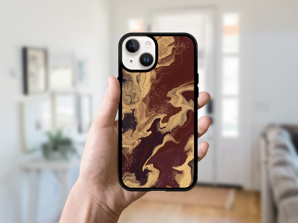 Momanio Obal, IPhone 15 Pro Max, Marble Brown