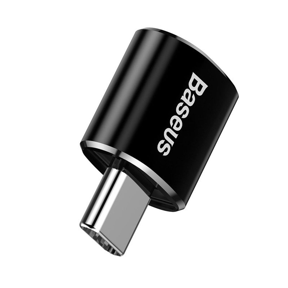 Baseus USB-USB-C Adapter, 2,4A, Fekete