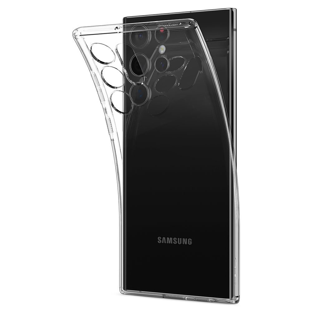 Spigen Liquid Crystal Tok Telefonhoz, Samsung Galaxy S22 Ultra, Crystal Clear