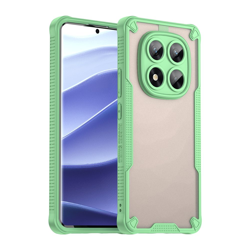 Carcasă Hibridă ArmorShield, Xiaomi Redmi Note 14 Pro 5G, verde
