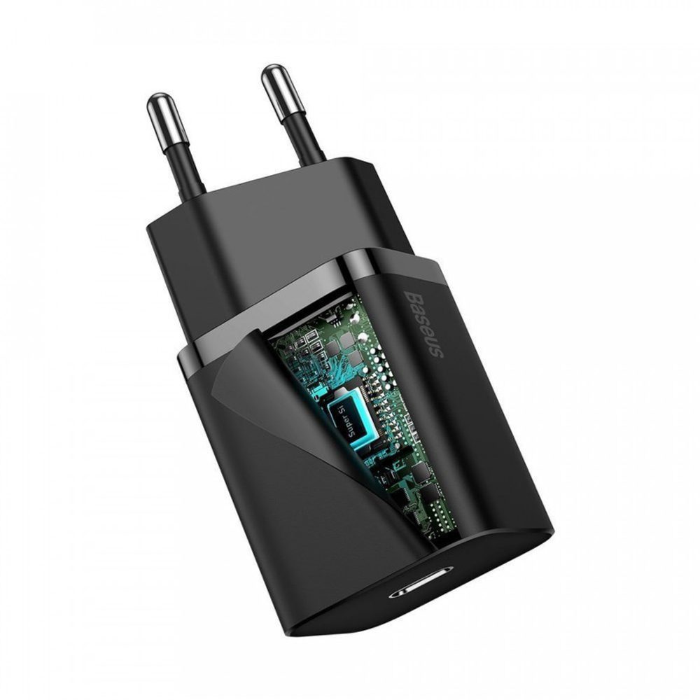 Adaptor Baseus Super Si Quick Charger 1C 20W, Negru