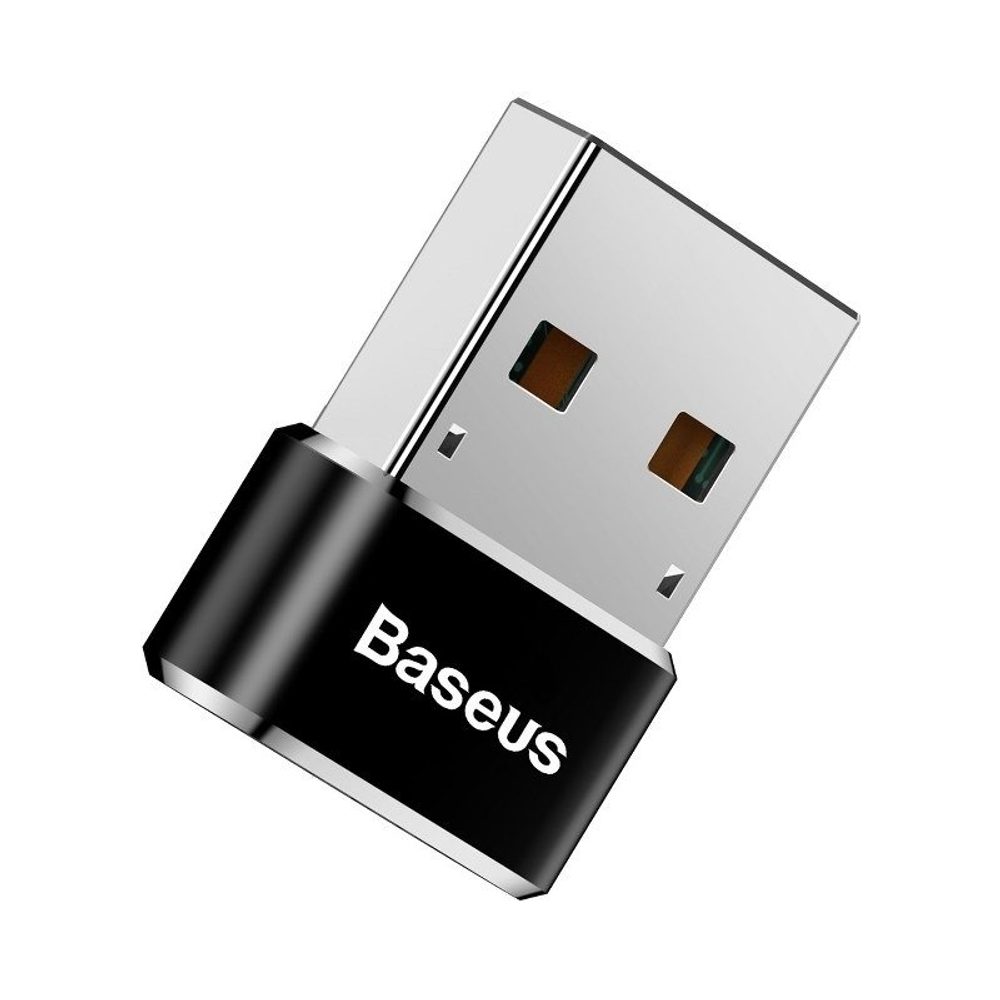 Baseus Adapter USB-C USB-A-ra, 3A, Fekete