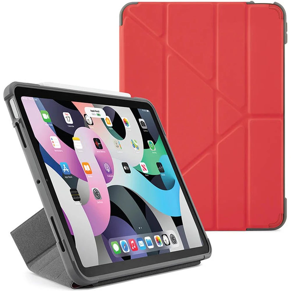 Levně Pipetto Origami Shield, Apple iPad Air 10,9“ (2020/2022) / iPad Air 11" (2024 / 2025 / 2026), červené