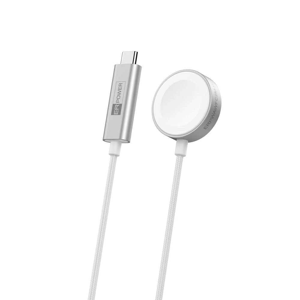 Levně ER POWER Rychlonabíječka pro Apple Watch, 2 m, bílá
