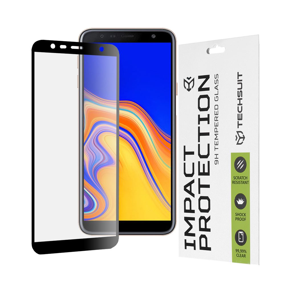 Techsuit 111D Tvrdené Sklo, Samsung Galaxy J4 Plus / J6 Plus, čierne