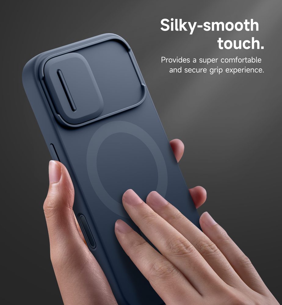 Suritch MagSafe Kickstand Camprotector obal iPhone 17, modrý