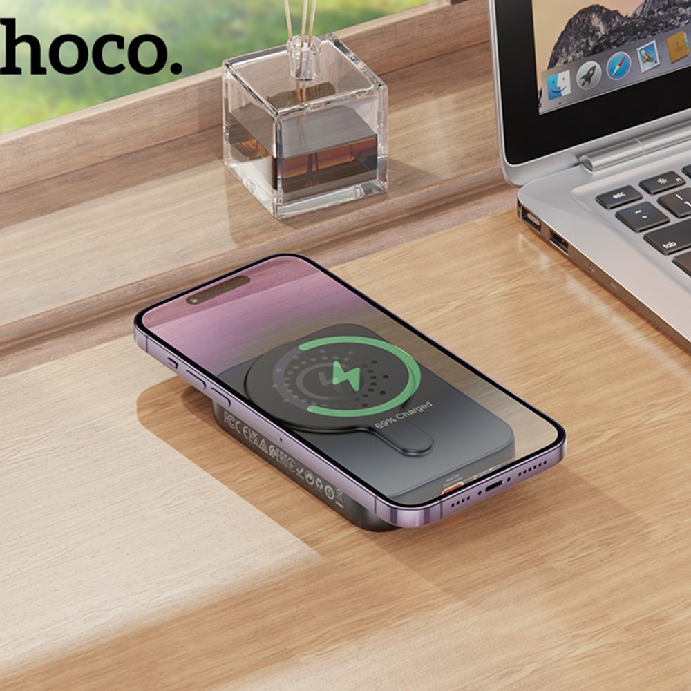 Hoco PowerBanka Esteem J117A, Nabíjanie MagSafe, PD20W, QC3.0, 10000mAh, čierna