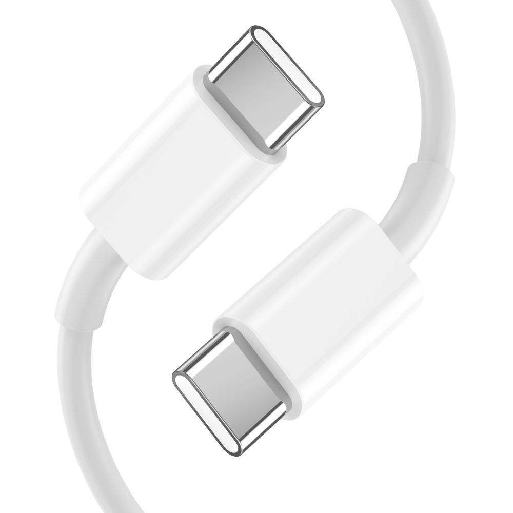 Tech-Protect C20W 2-portni Polnilnik PD20W Z Dvema Portoma + Kabel USB-C, Bel