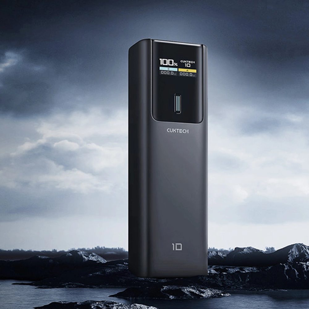 Cuktech CKPB100PGLBL Powerbanka 10000mAh, USB-C + USB-A, 150W, čierna