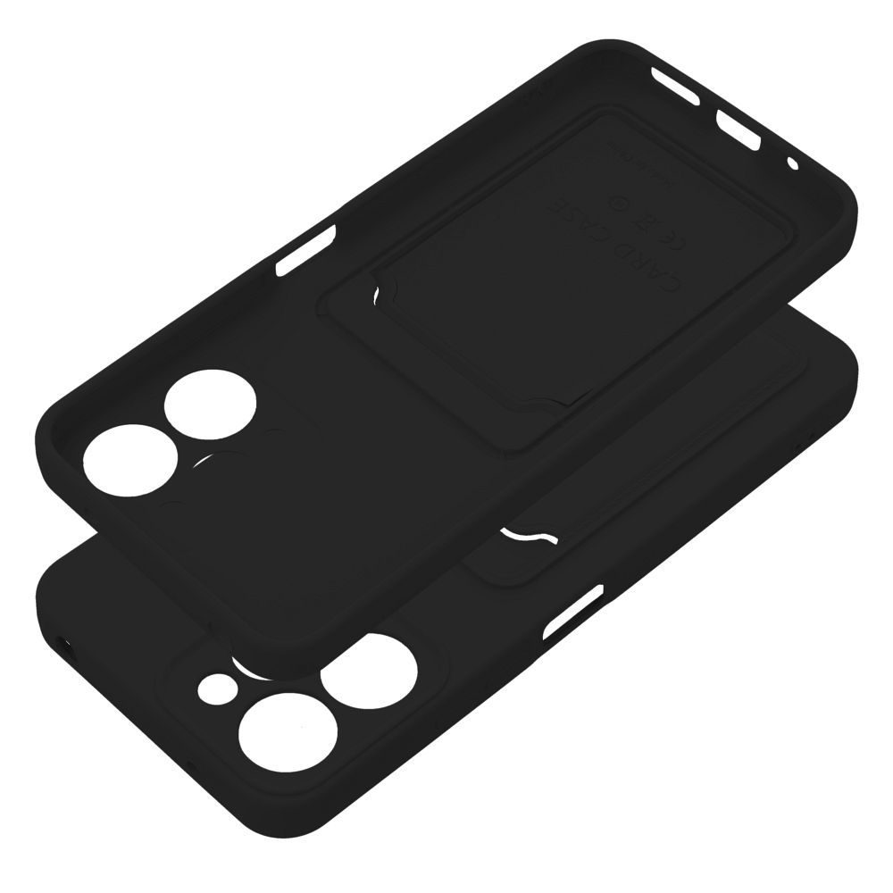 Husă Card Case, Xiaomi Redmi 12 4G, Neagră