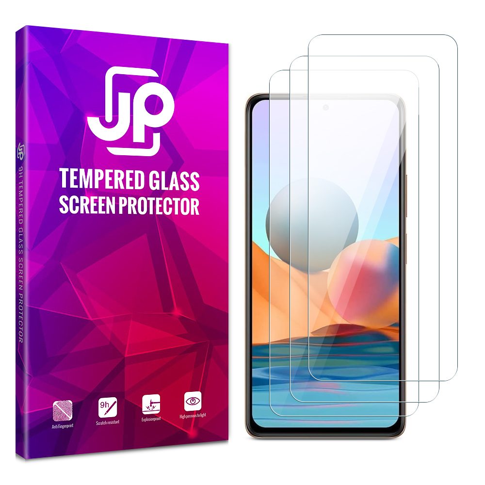 JP Long Pack Tvrzených Skel, 3 Skla Na Telefon, Xiaomi Redmi Note 10 Pro