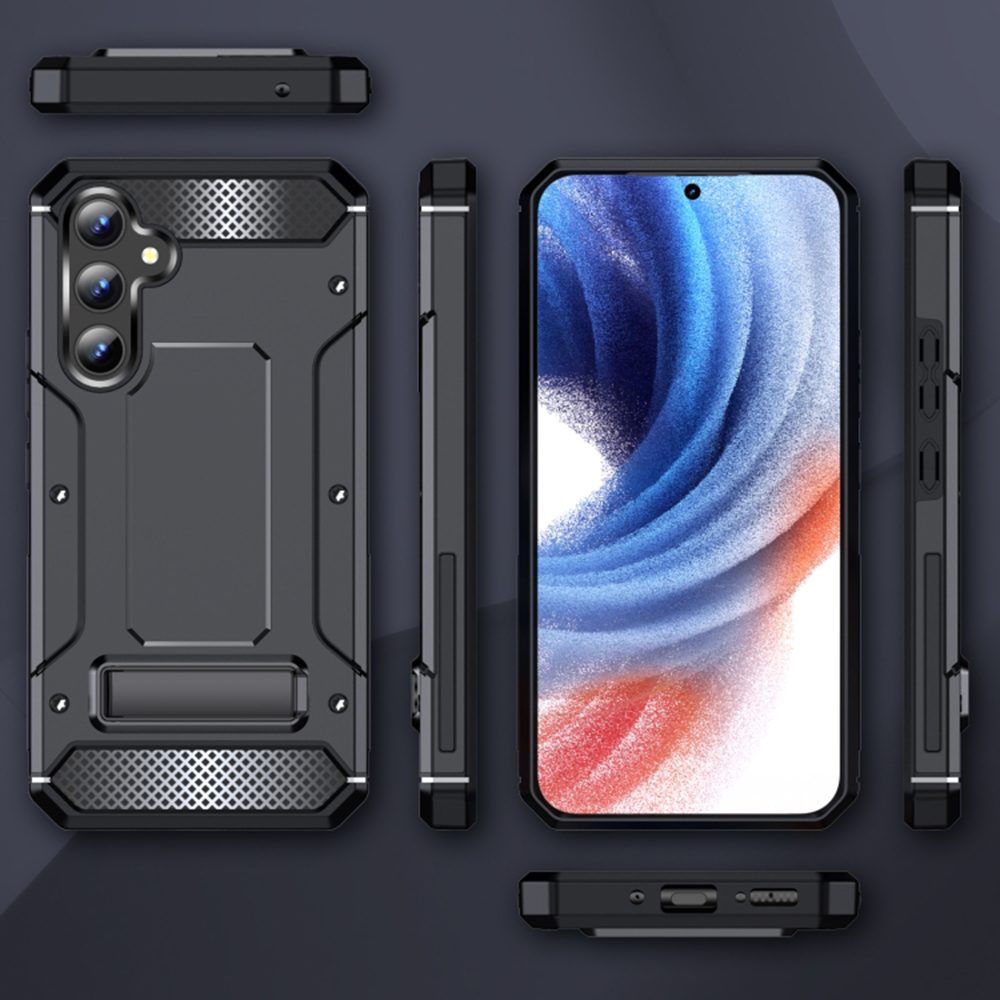 Techsuit Hybrid Armor Kickstand, Samsung Galaxy A54, černý