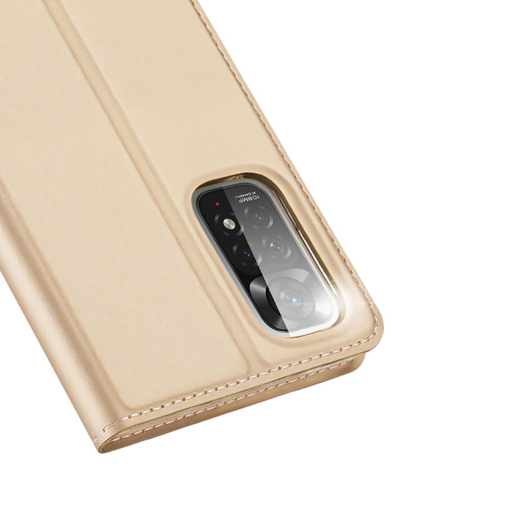 Dux Ducis Skin Pro, Knížkové Pouzdro, Xiaomi Redmi Note 11 / Note 11S, Zlaté