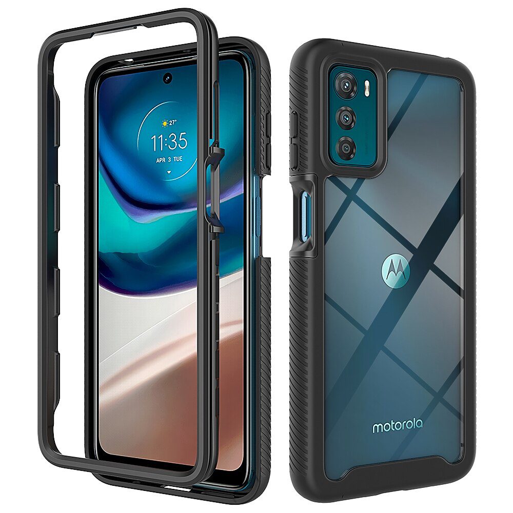 Techsuit Defense360 Pro + Zaščitna Folija, Motorola Moto G42, črna