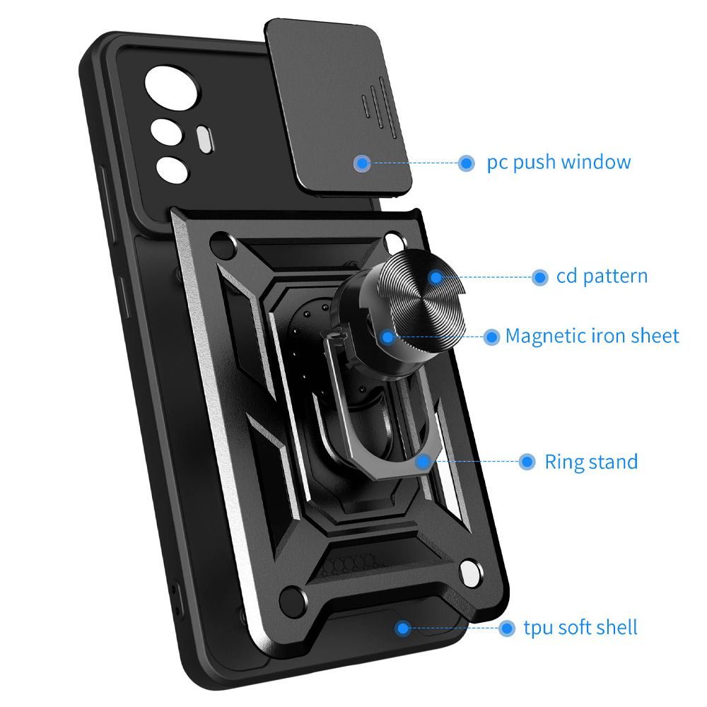 Tech-Protect CamShield Pro Xiaomi 12 Lite, Fekete