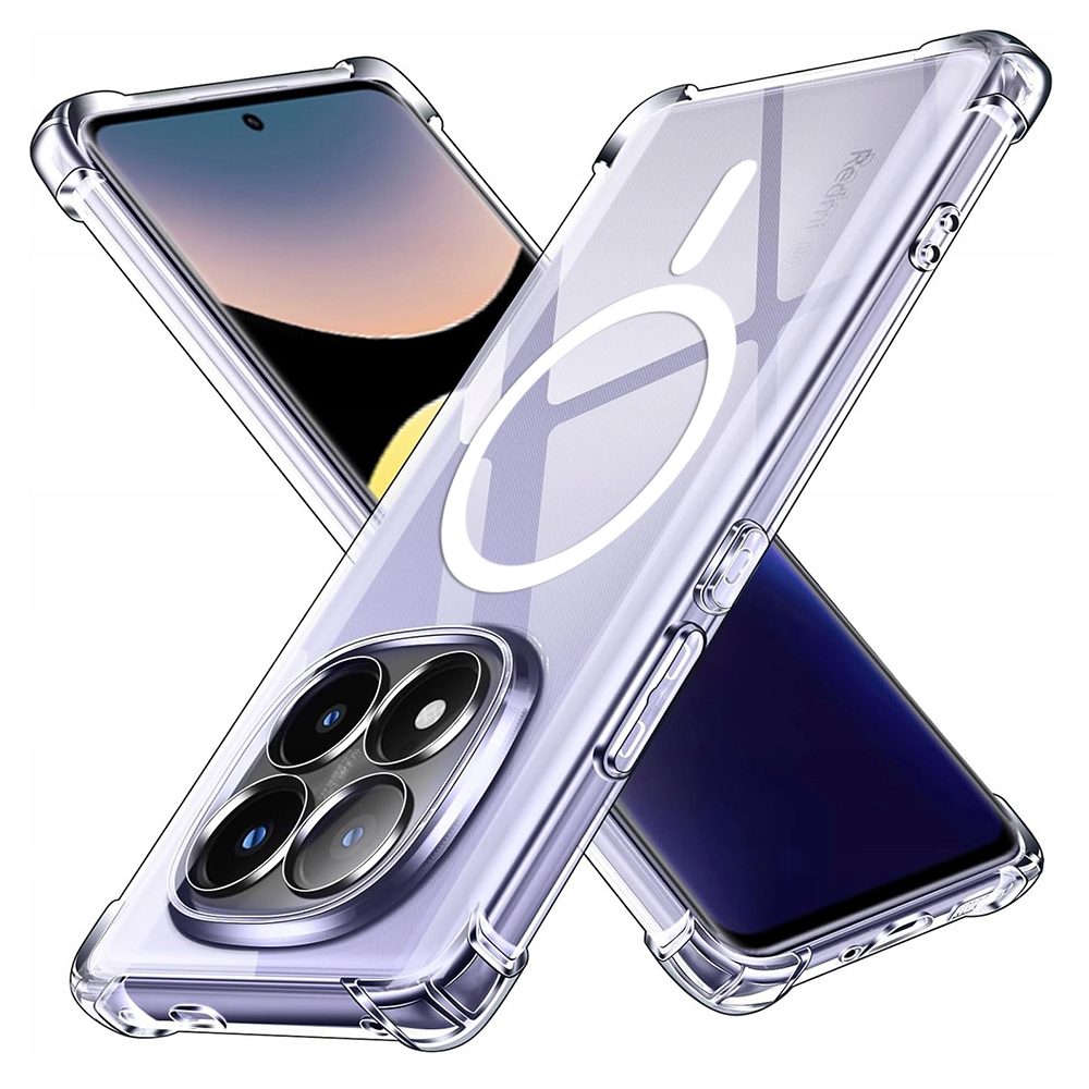 Levně Techsuit Shockproof MagSafe průhledný obal, Xiaomi Redmi Note 14 Pro Plus 5G