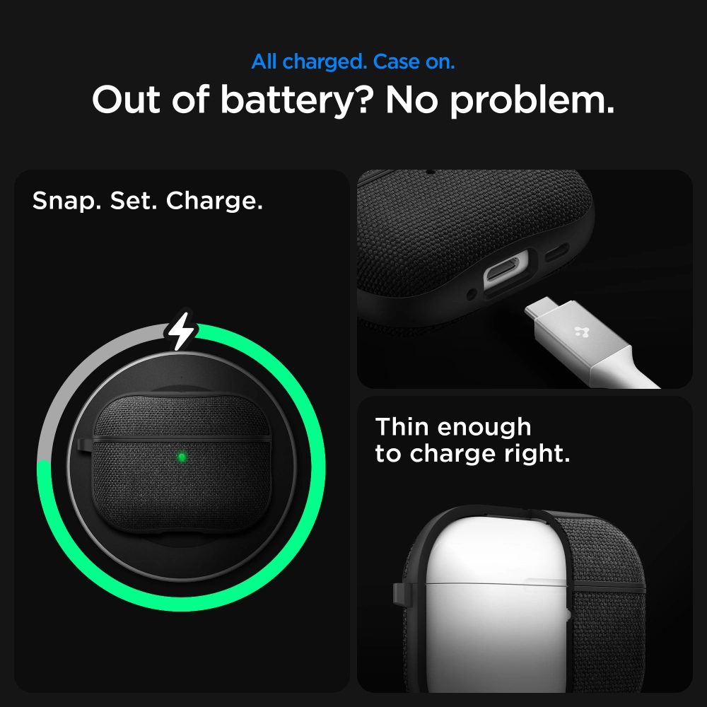Spigen Urban Fit, Apple AirPods Pro 3, čierne