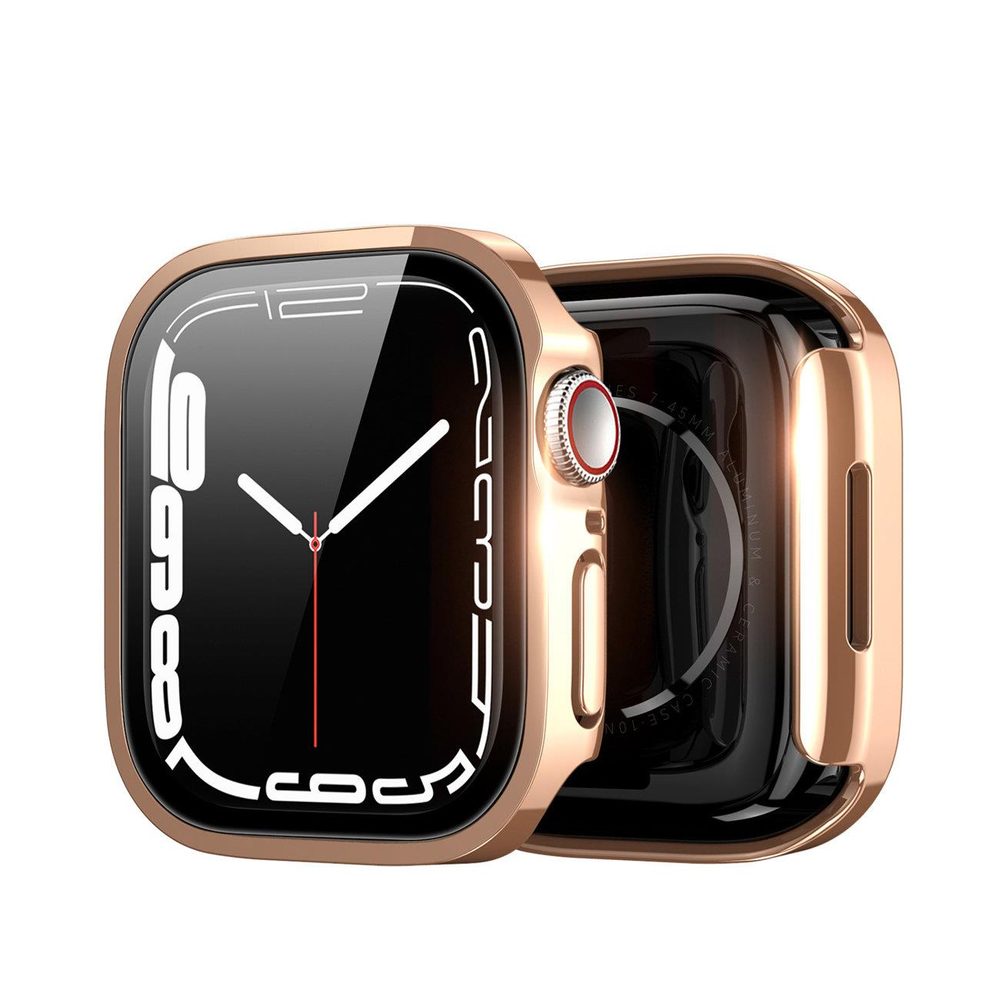 Dux Ducis Hamo Metalické Púzdro, Apple Watch 7 (41 Mm), Rose Gold