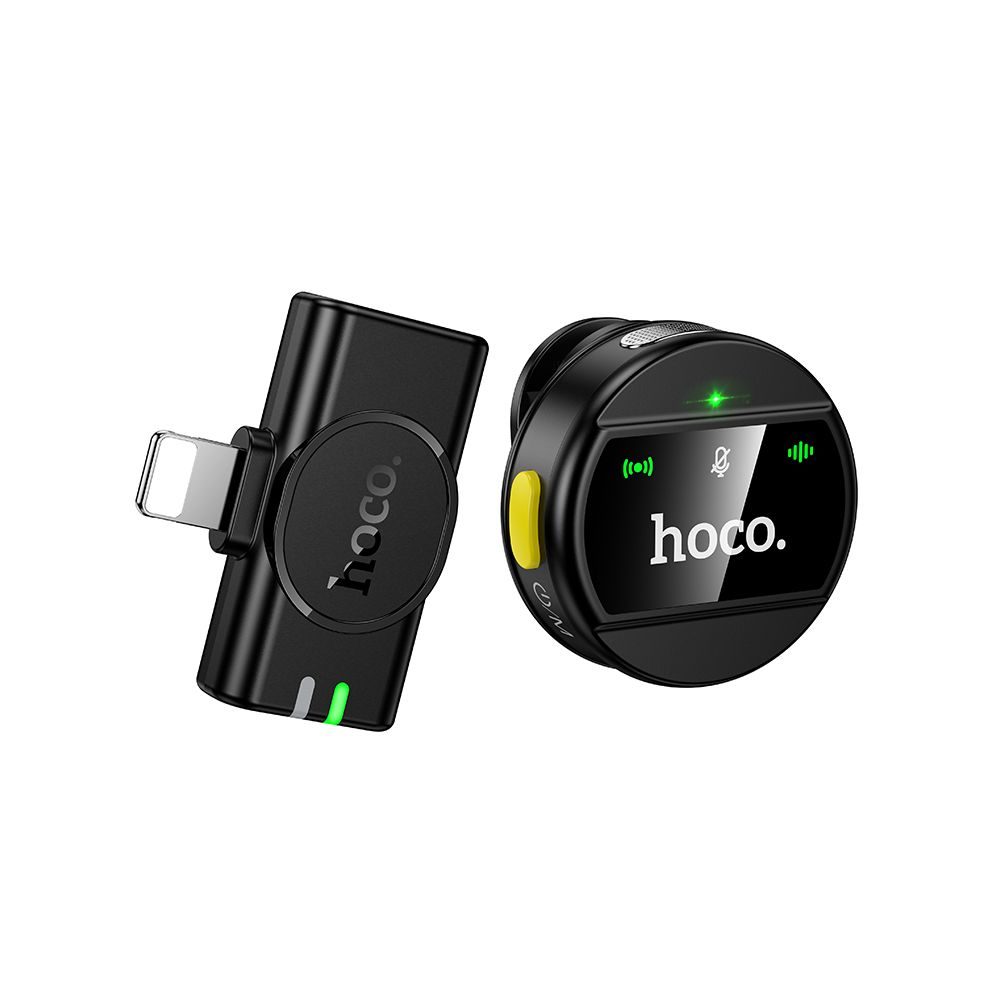 Levně Hoco L21 Bezdrátový mikrofon Lightning, černý