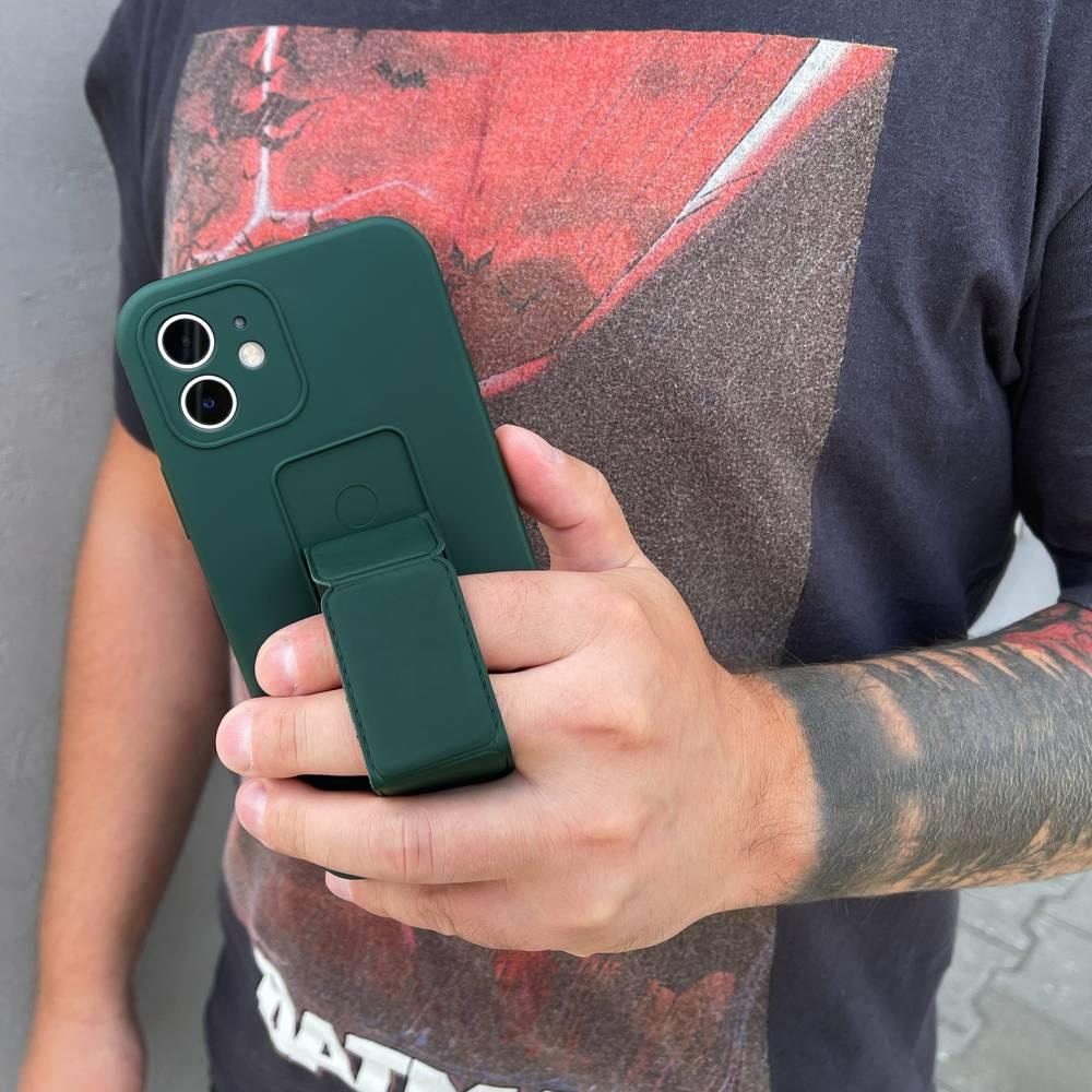 Carcasă Wozinsky Kickstand, IPhone 12 Pro, Verde închis