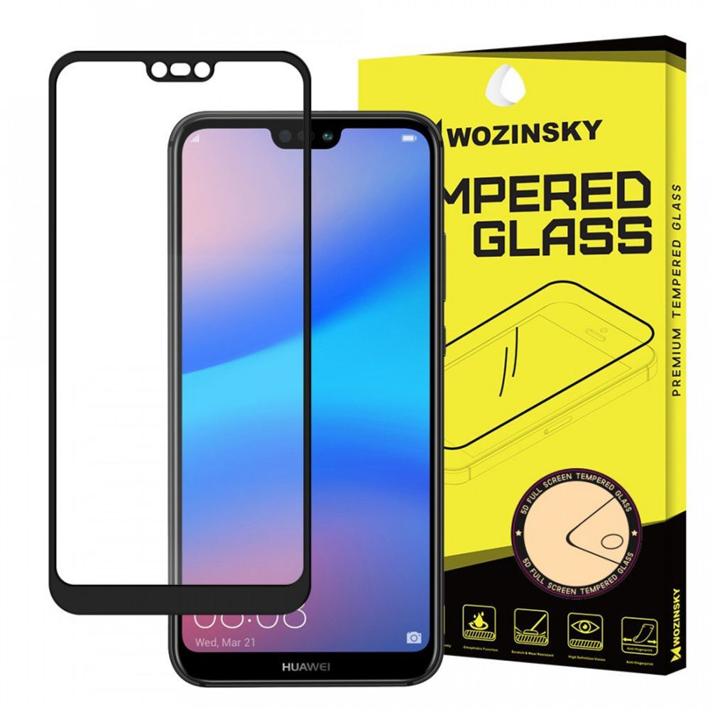 Levně 5D Tvrzené sklo pro Huawei P20 Lite, černé