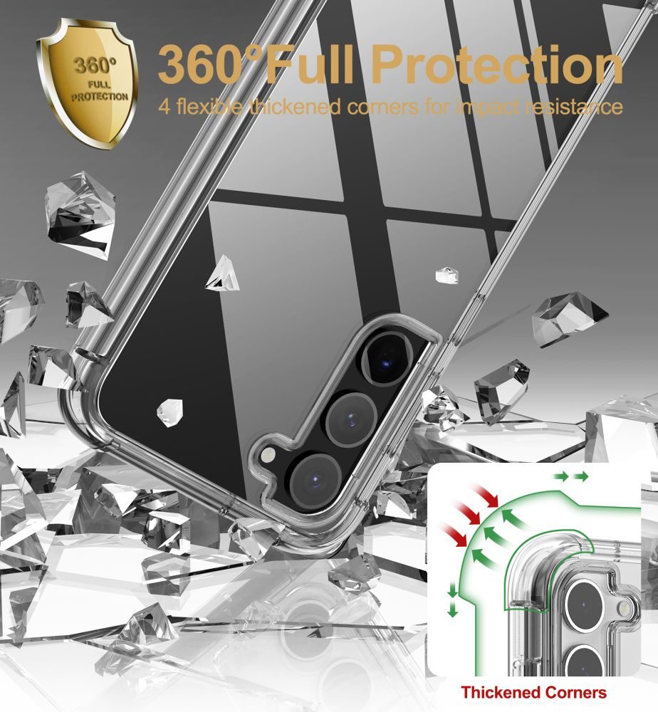 Tech-Protect Kevlar Pouzdro, Samsung Galaxy S23 Plus, Průhledné