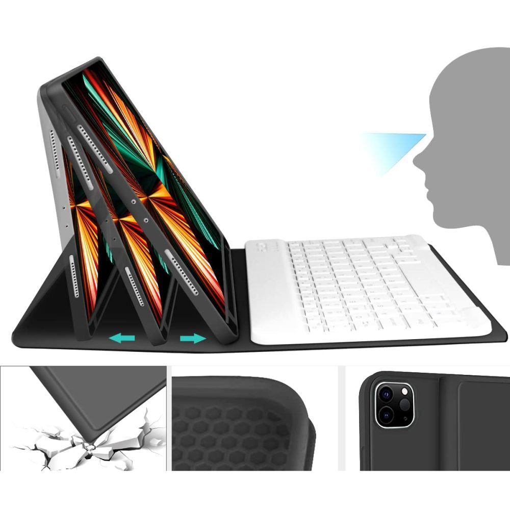 Etui Tech-Protect SC Pen + Tipkovnica, Apple IPad Pro 11 2020 / 2021 / 2022, črn