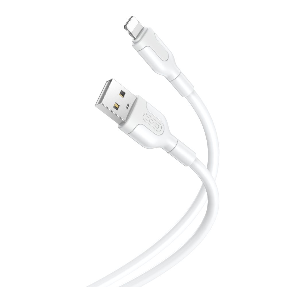 Levně XO kabel NB212 USB - Lightning, 1 m, bílý