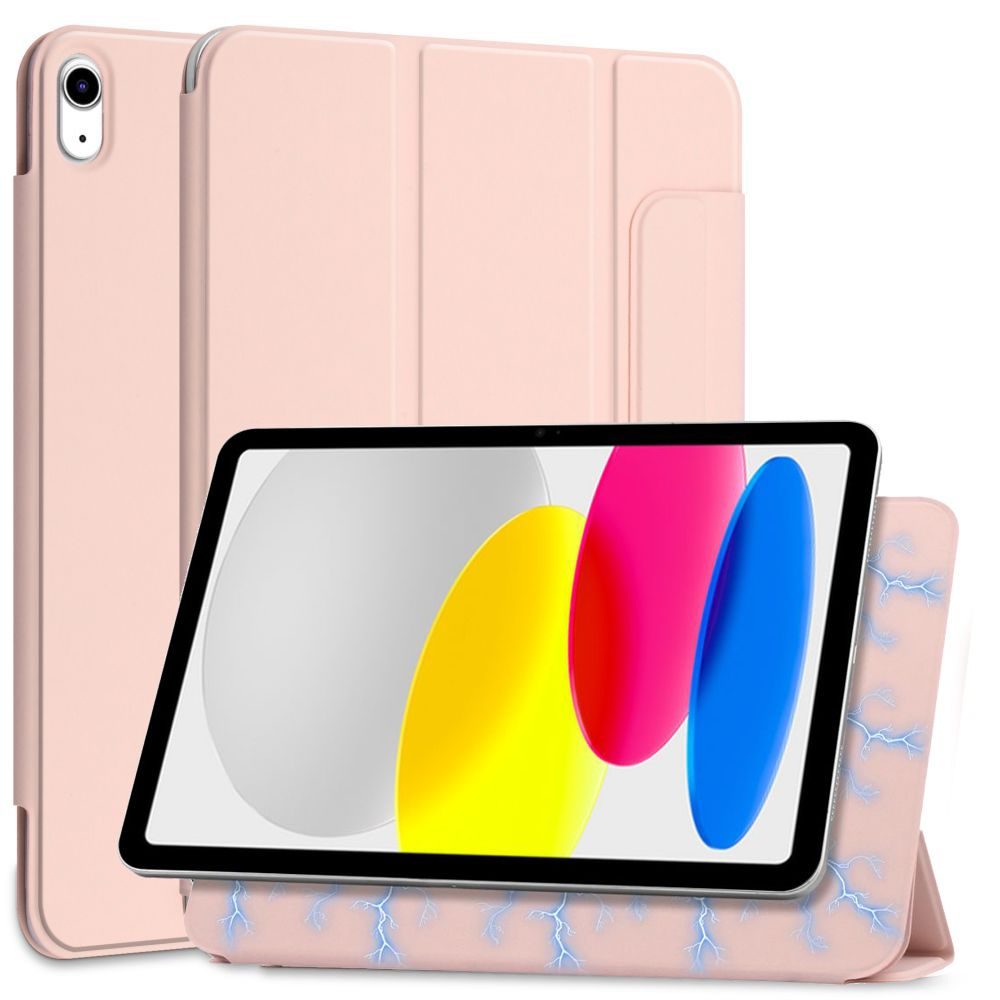 Tech-Protect SmartCase Mágneses Tok, IPad 10.9 2022, Rózsaszín