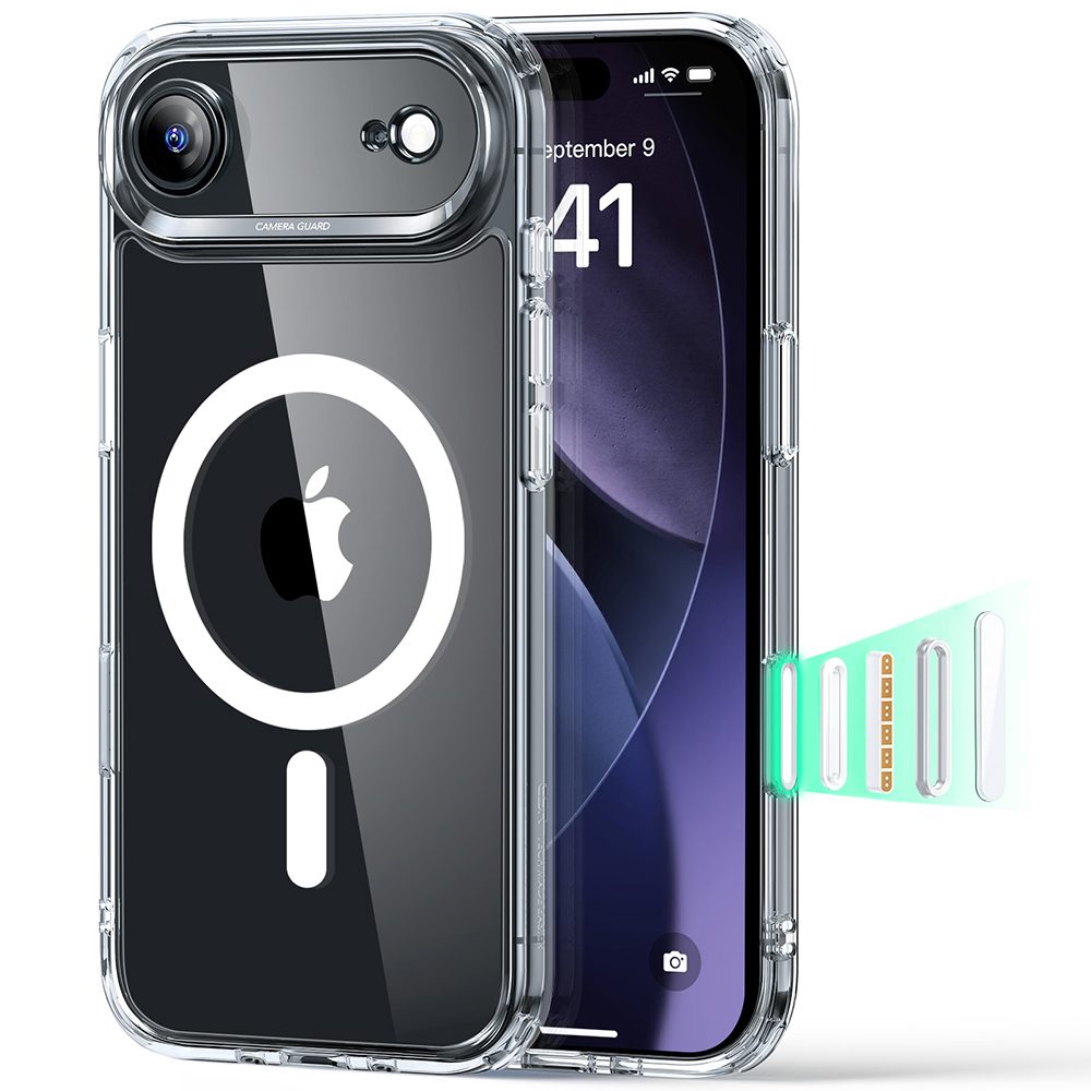 Levně Kryt ESR Classic Hybrid HaloLock MagSafe, iPhone Air, čirý