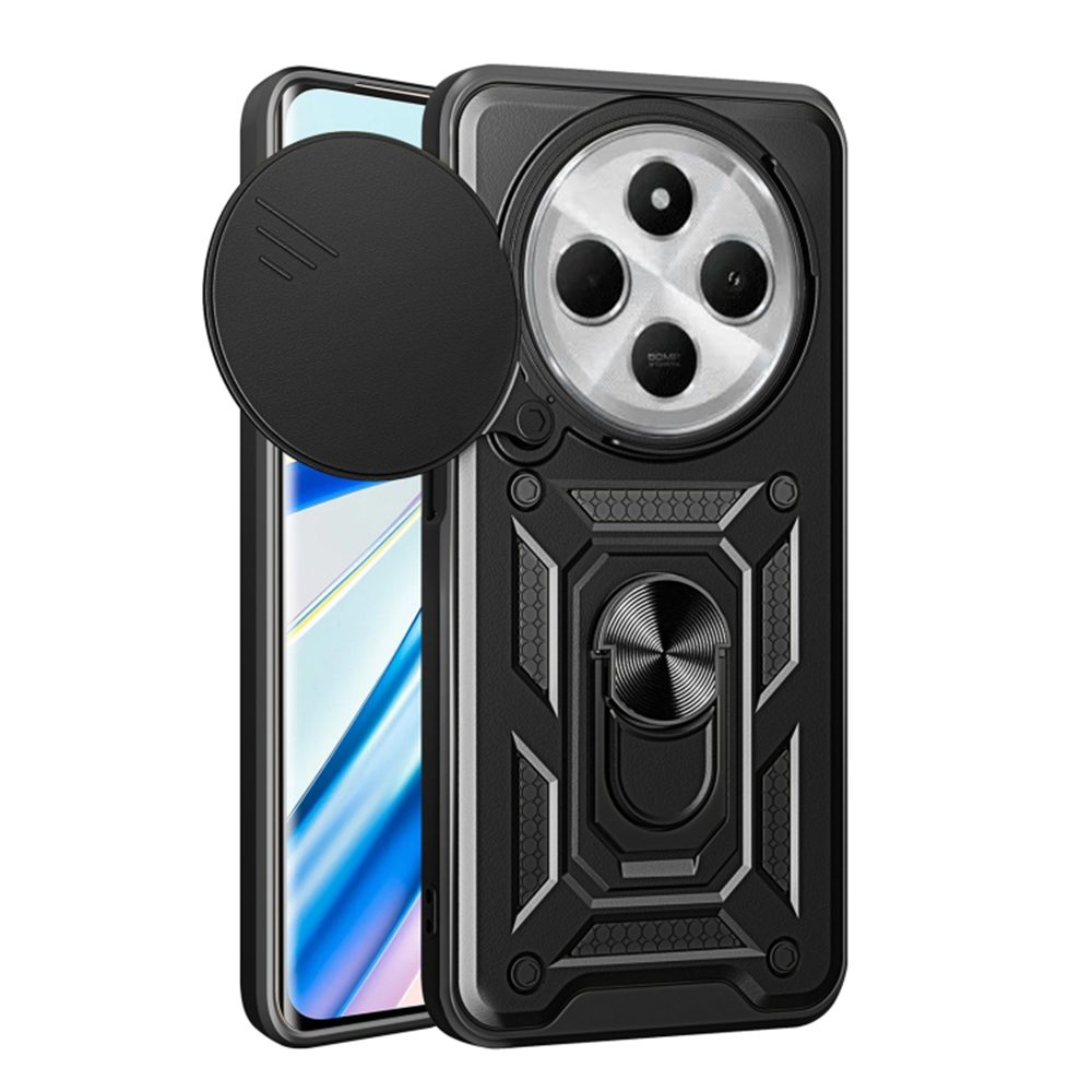 Techsuit CamShield, Xiaomi Redmi 14C, fekete