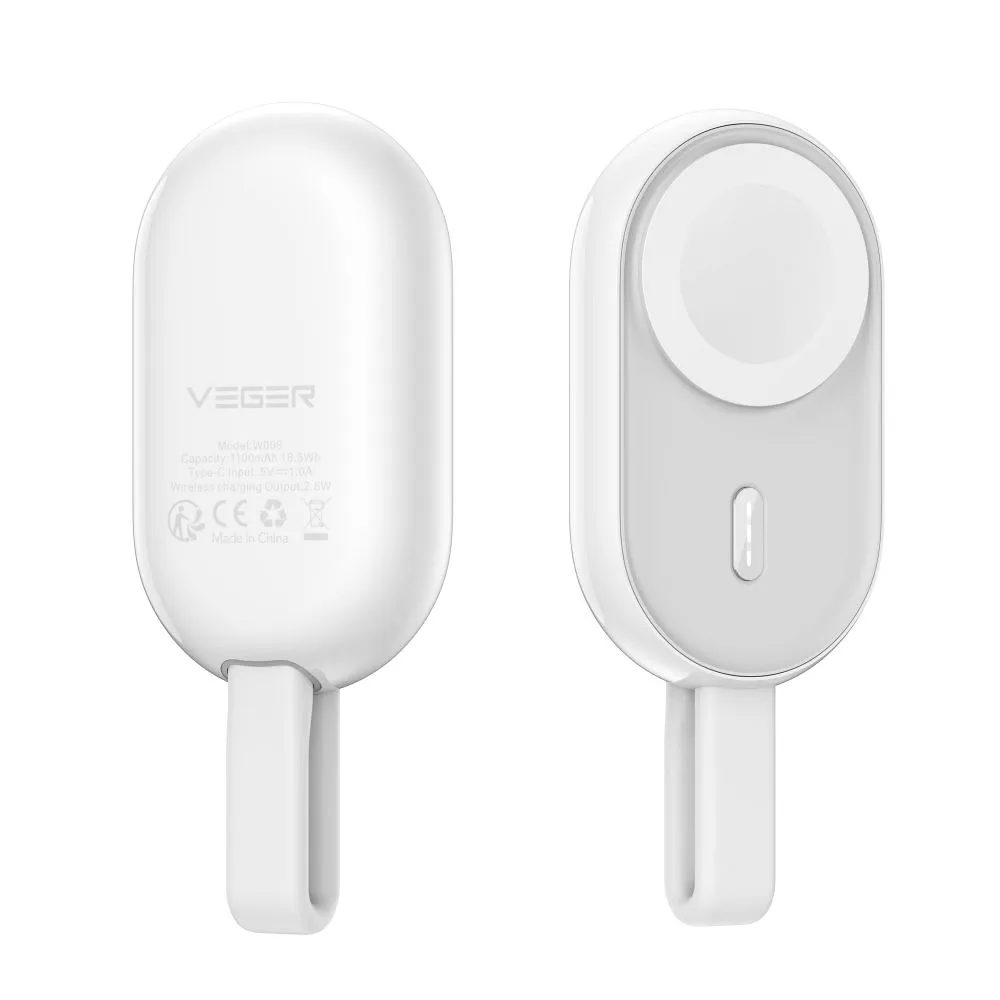 Veger Pomme W0102 PowerBank Az Apple Watch-hoz, 1200mAh