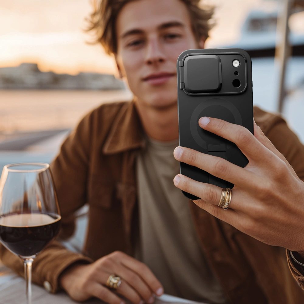 Tech-Protect Kevlar Aura MagSafe puzdro, iPhone 17 Pro Max, čierne