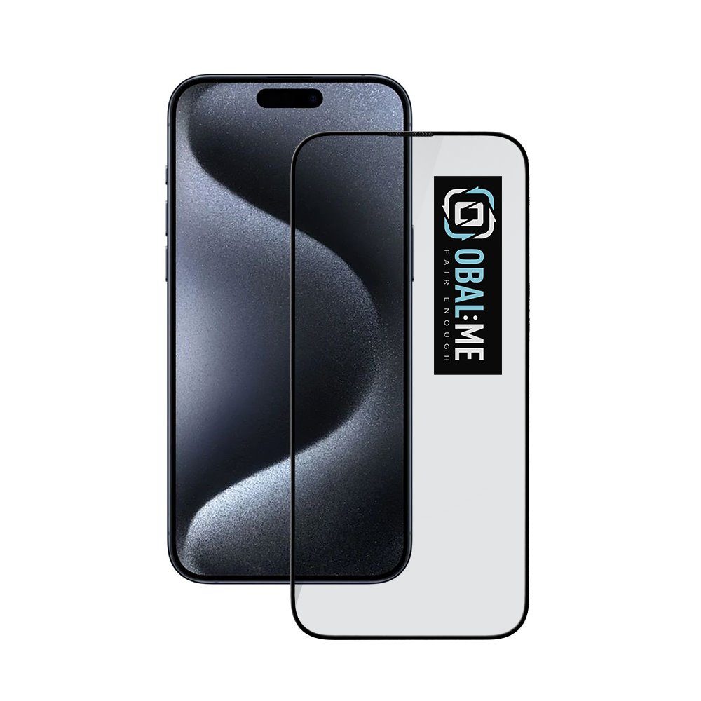 OBAL:ME 5D Tvrzené Sklo pro Apple iPhone 15 Pro Max, černé
