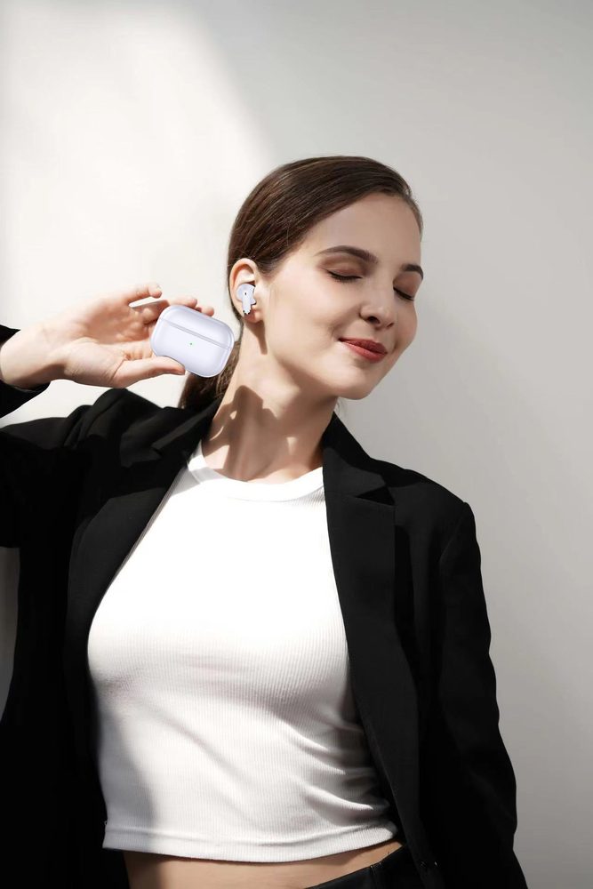 Swissten MiniPODS TWS Vezeték Nélküli Bluetooth Fejhallgató, Fehér