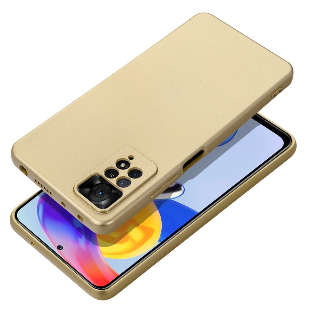 Metallic Obal, Xiaomi Redmi Note 12S, Zlatý